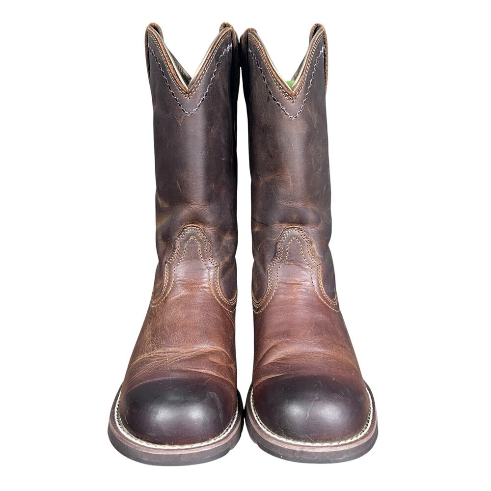 Ariat Heritage Roper Brown Leather Cowgirl Boots Women's 7.5 B - Picture 7 of 10